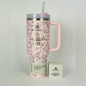 Stanley 40oz Tumbler Pink Bloom Hello Kitty Engraved